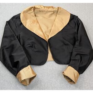 Marisa Baratelli Jacket Womens 8 Thai Silk Cropped Bolero Evening Formal Elegant